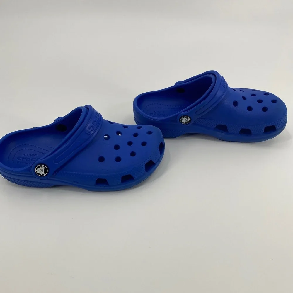 Crocs Classic Clog Kids Size 13 Blue Slip On Water Friendly Comfort Play Outdoor